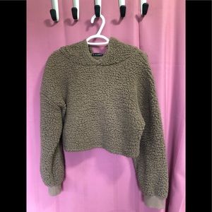 Loose Fit Faux Fur Hoodie